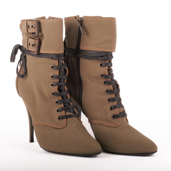 Balmain Shoes - Balmain X Zanotti Lace Up Ankle Strap Booties